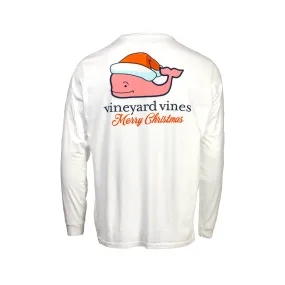 Temperature Regulating Fabric Adjustable Collar System Vineyard Vines x Whataburger Holiday Whale Long Sleeve Tee