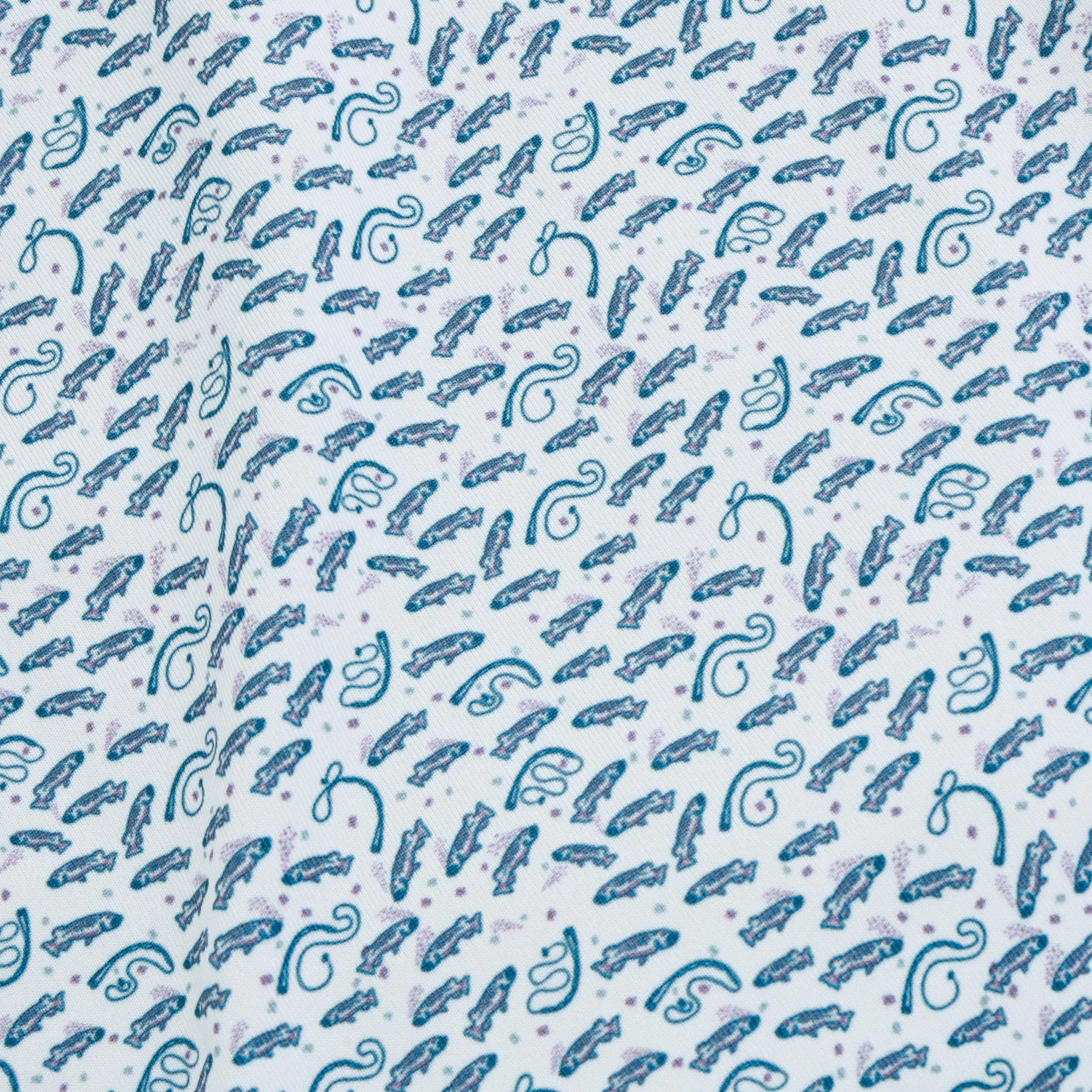 Effortless Look Cadet Catch and Release Printed Performance Polo