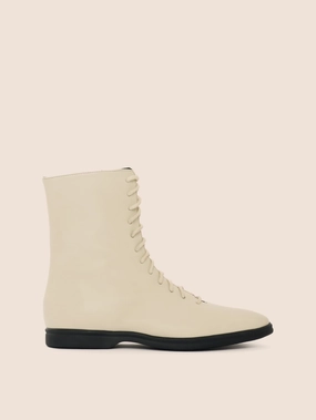 Palermo Cream Boot Work Wear Italian Glam