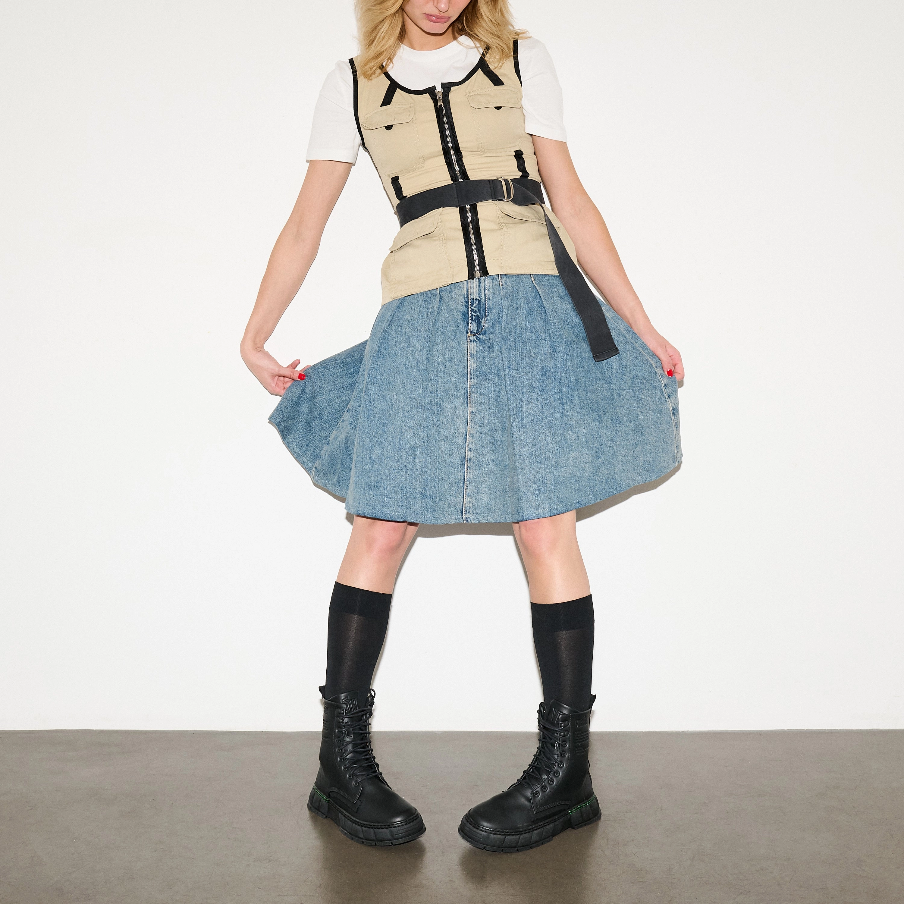 Reinforced Form Morning Walk Rugged Function 1992 Boot in Black Corn Leather from Vir??n