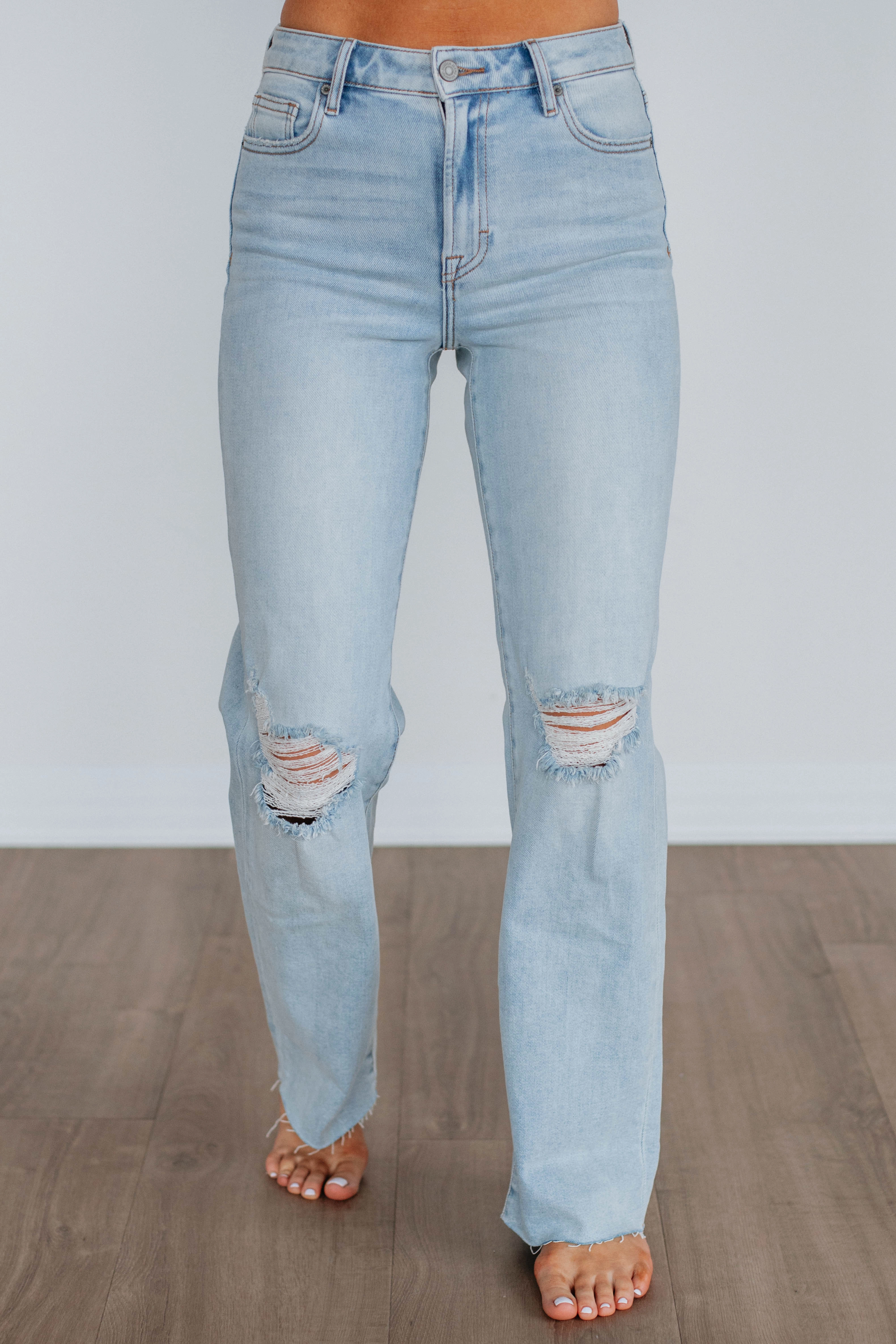 Office Wear Modern Rainy Day Comfy Choice Ella Hidden Jeans - Long Distance