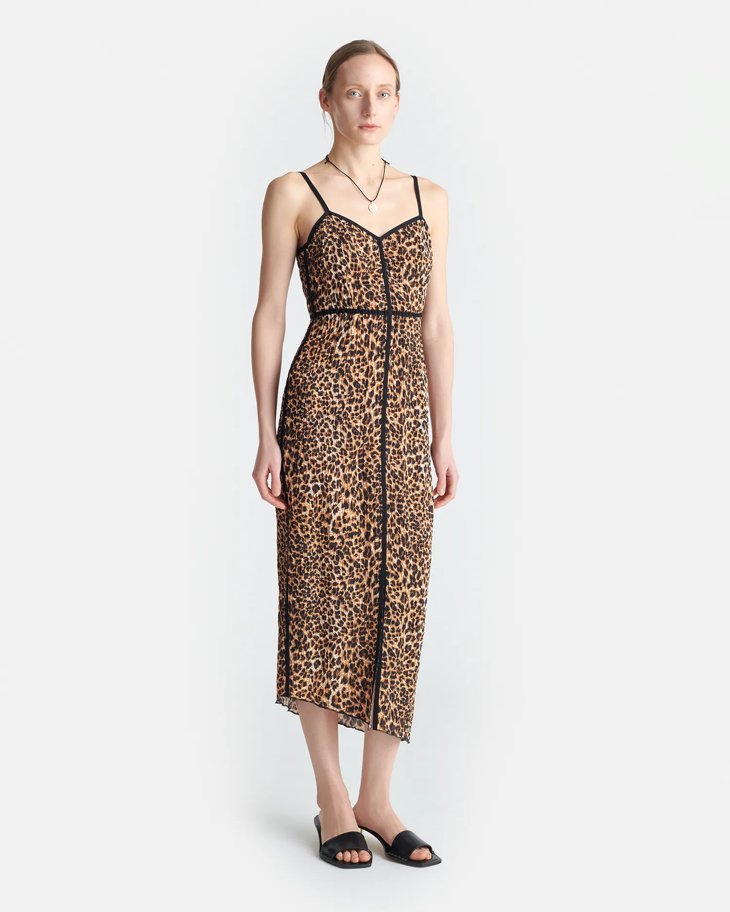 Comfortable shift dress Abir - Printed Midi Dress - Ocelot