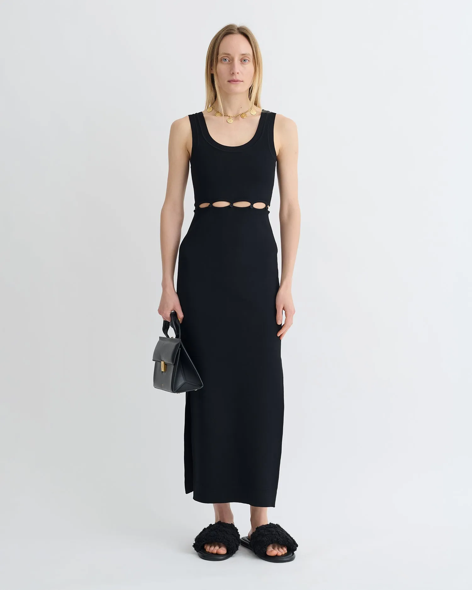 Maves - Knitted Midi Dress - Black City Flow Contemporary Wear