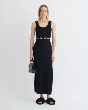 Maves - Knitted Midi Dress - Black City Flow Contemporary Wear