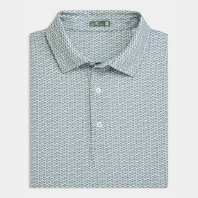 Trophy Printed Performance Polo Moisture Wicking Fabric