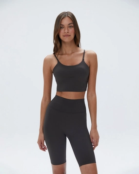 Ultimate Bike Shorts - Coffee Bean Performance Ready Leather Look