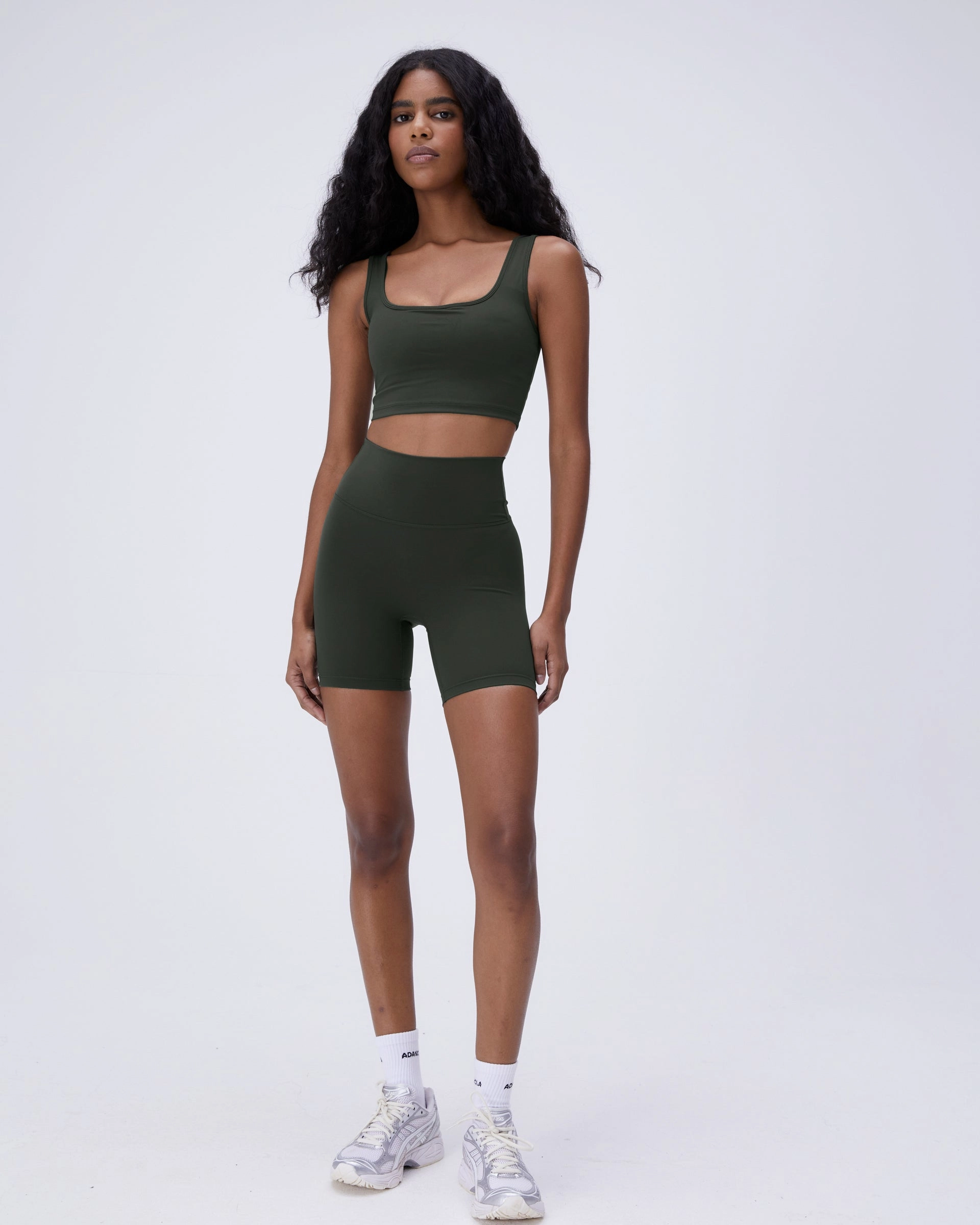 Chill Breeze Ultimate Crop Shorts - Dark Olive