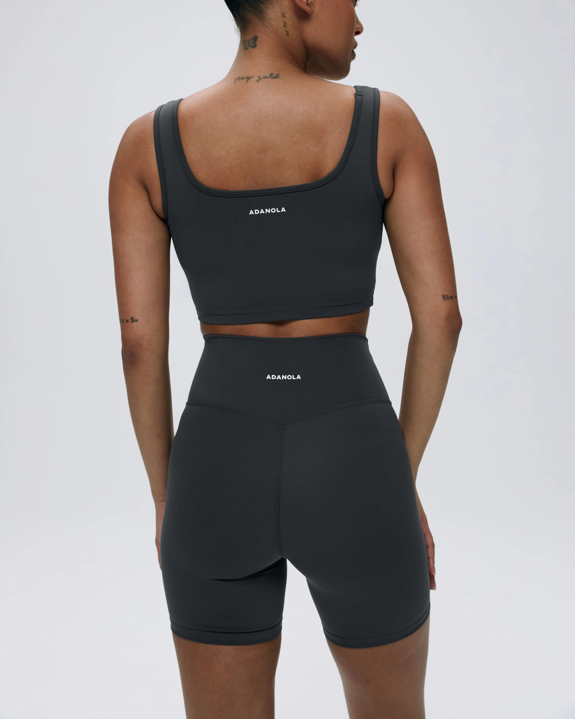 Ultimate Crop Shorts - Graphite Grey Hidden Storage Compartment