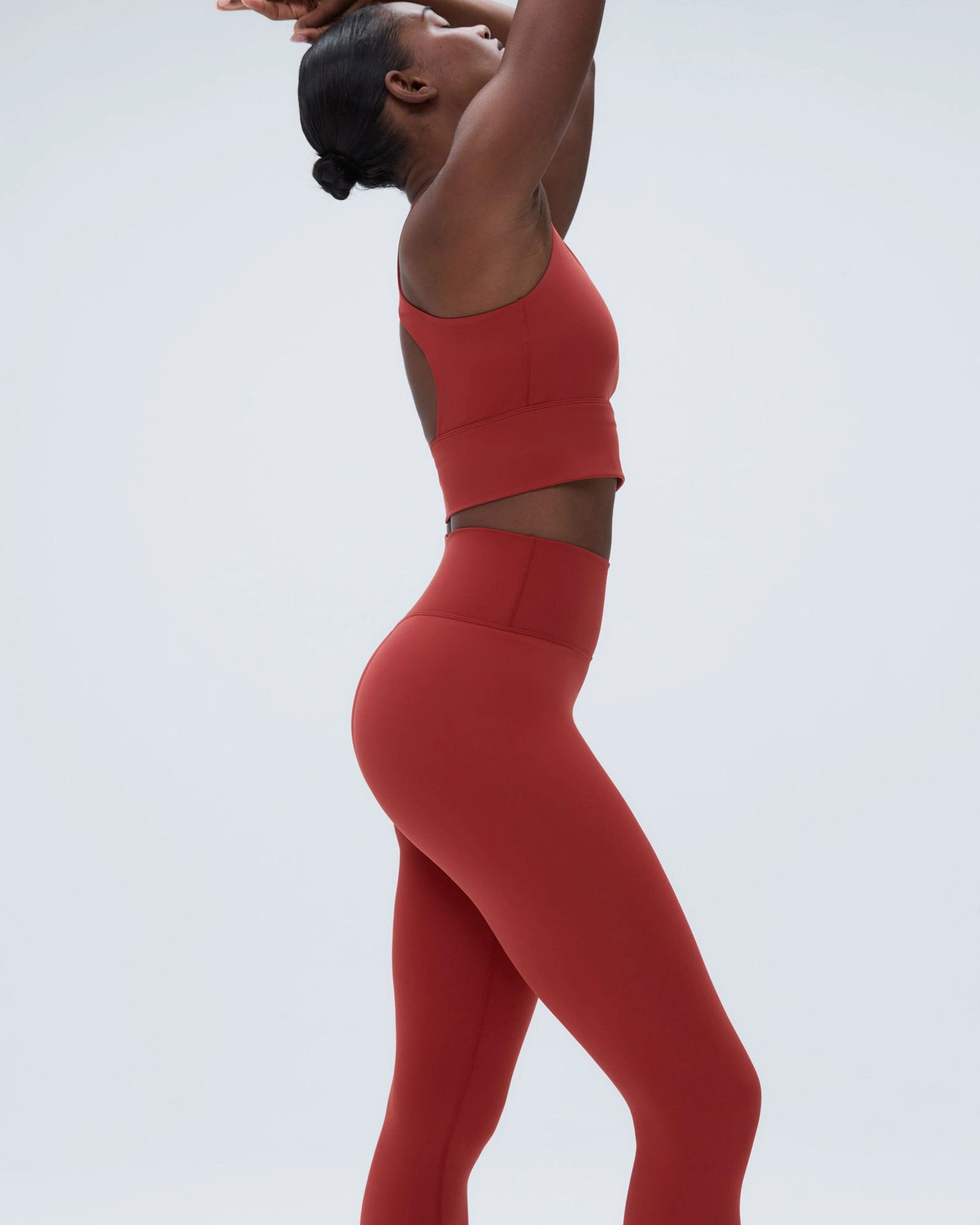 Active Design Body Shaping Beginner Level Ultimate Leggings - Vintage Red