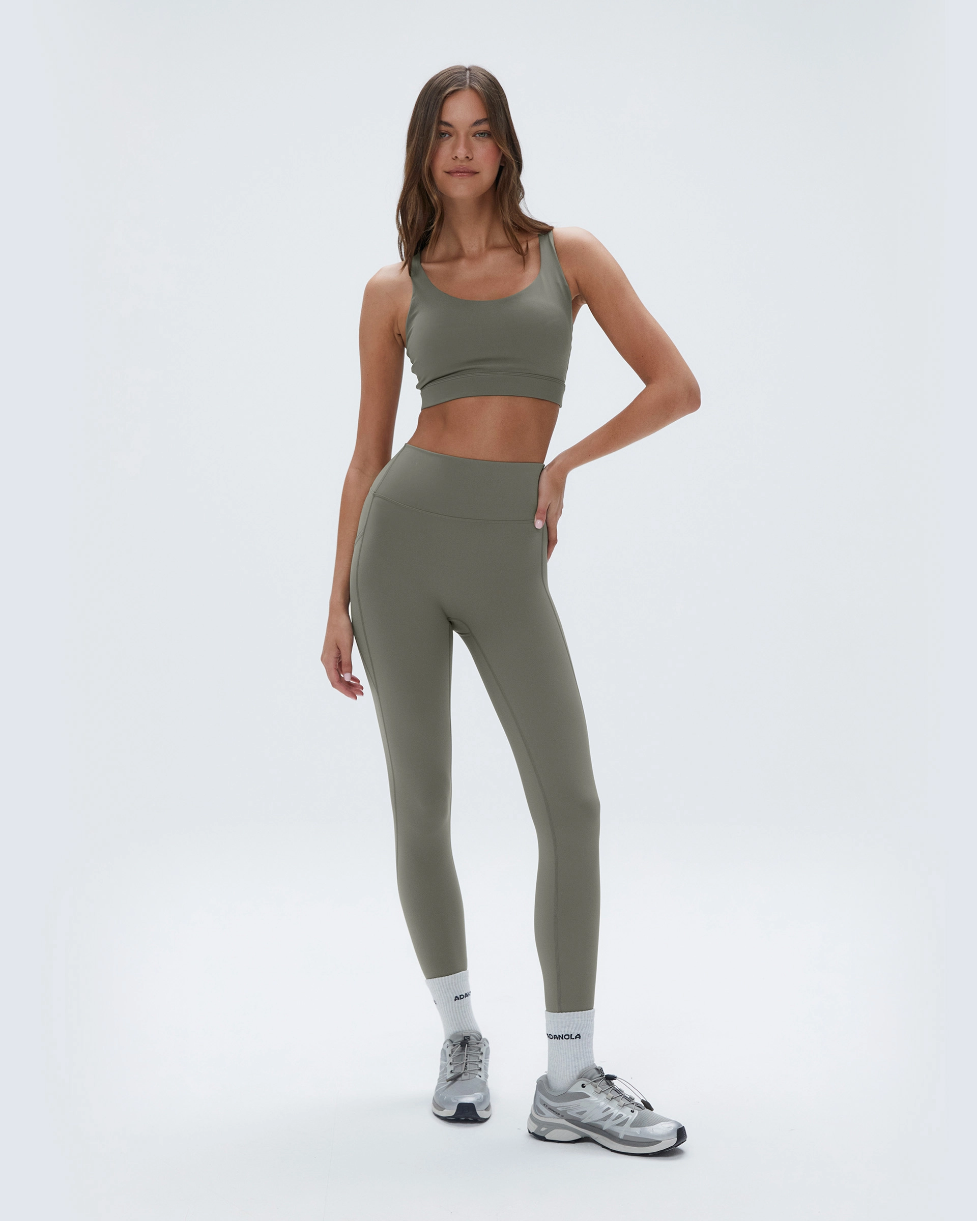 Studio Practice Comfort Seeker Ultimate Pocket Leggings - Olive Green