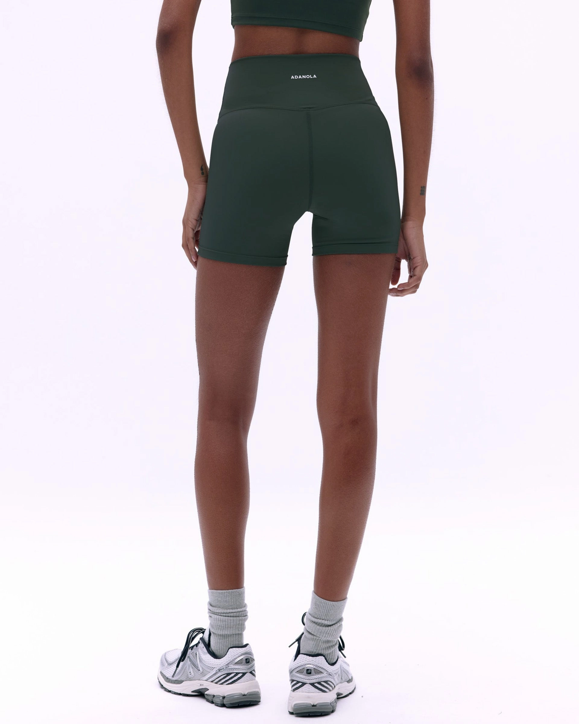 Ultimate Ultra Crop Shorts - Dark Olive Abrasion Resistant Hem Smooth Fabric