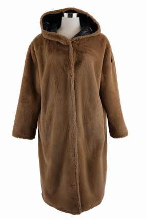 Actee Reversible Faux Fur Parka Eco Friendly Fabric