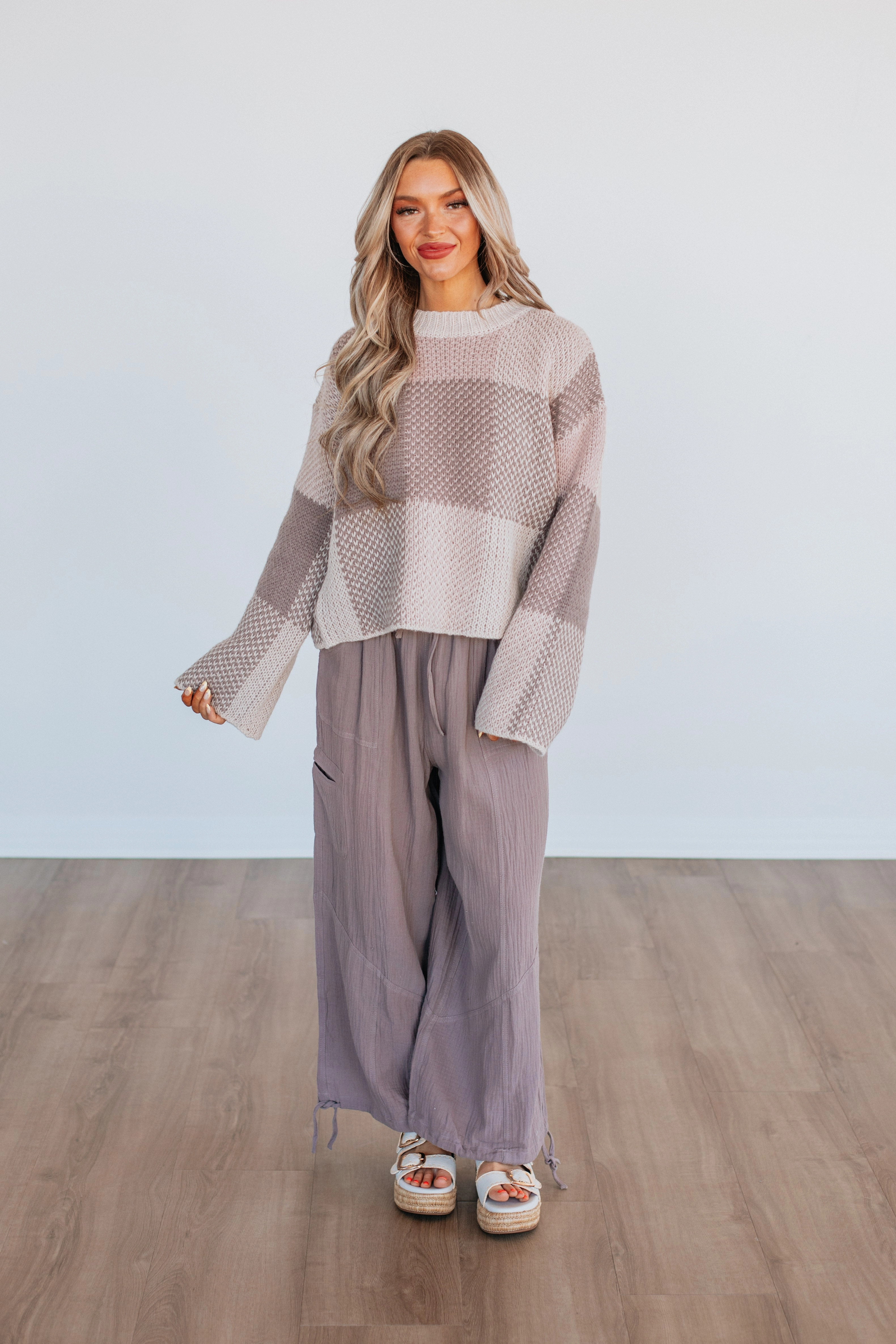 Slip Resistant Light Waist Unexpected Feelings Pants - Latte