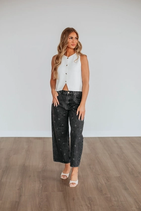 No Ride Casual Flex Until You're Mine Pants - Black Wash