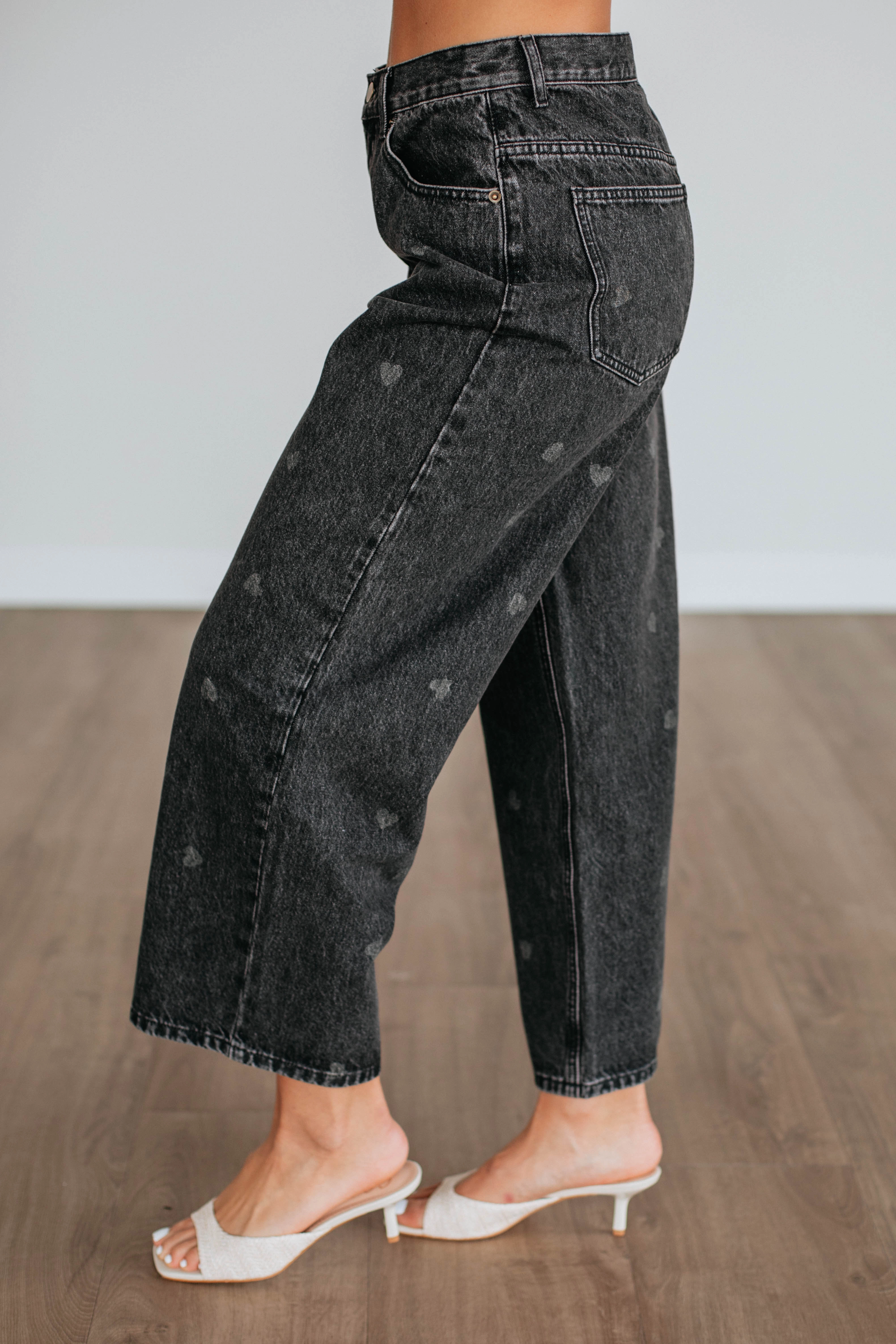 Layering Piece Slim Look Fit Until You're Mine Pants - Black Wash