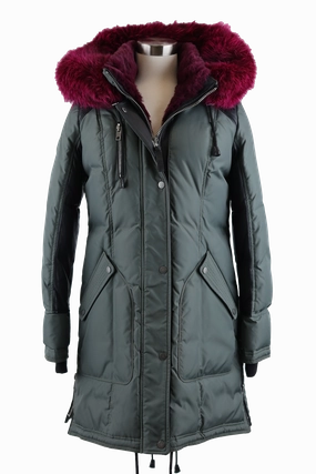 Fur Lined Parka No Wrinkle Dry Weather Look