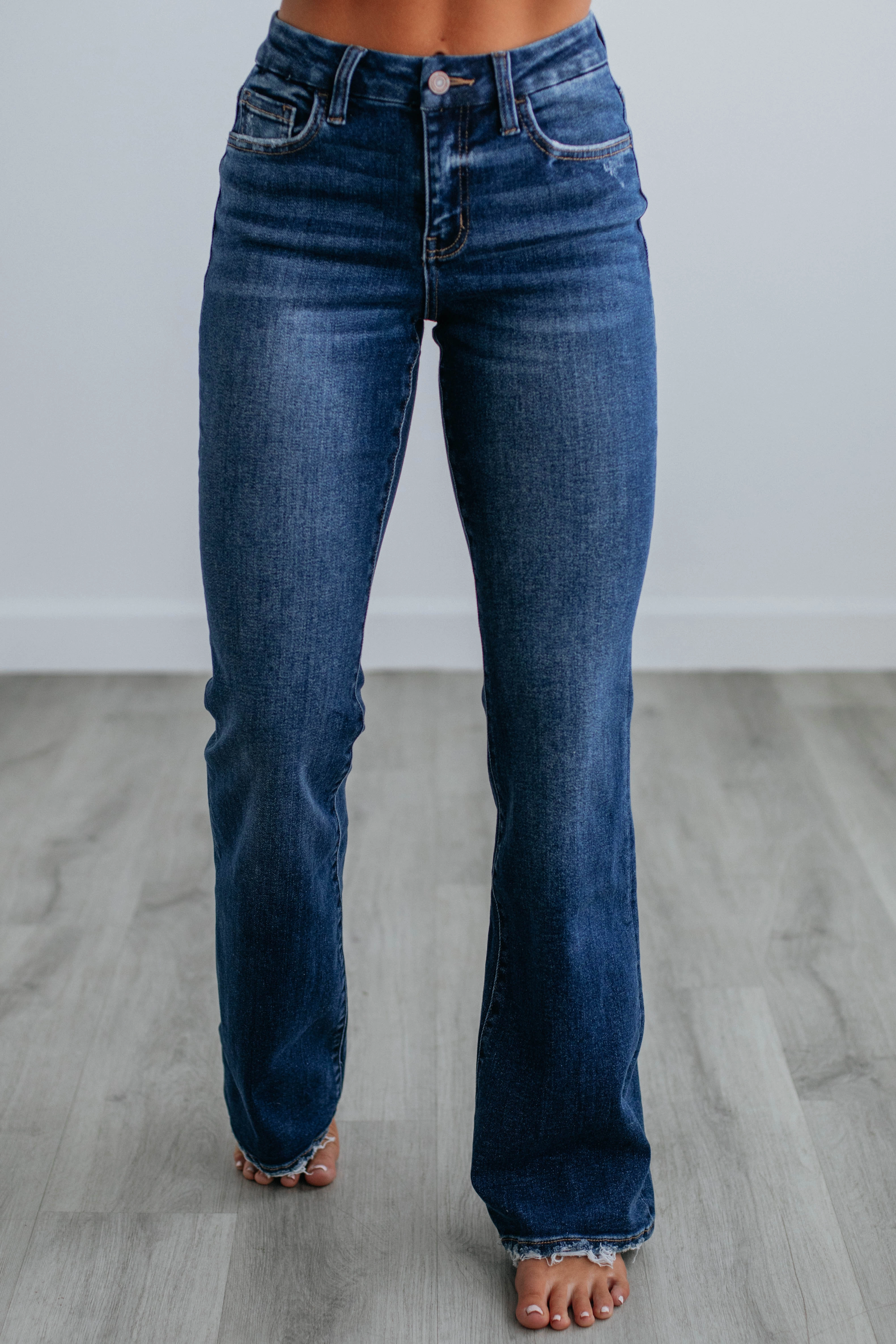 Reinforced Stitching Details Bella Vervet Jeans - Authentic