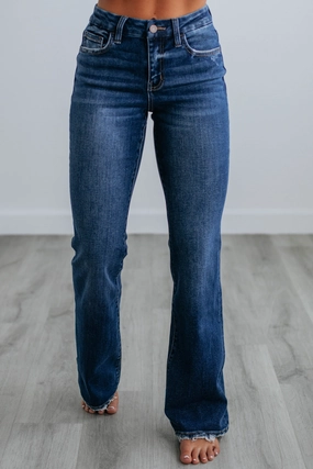 Reinforced Stitching Details Bella Vervet Jeans - Authentic