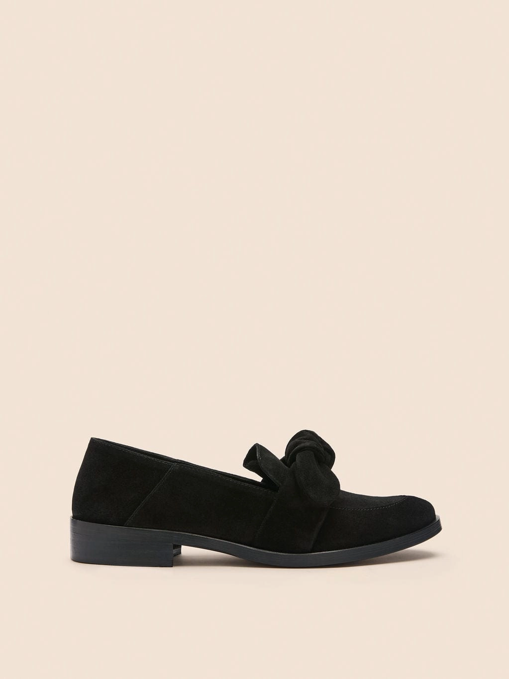 City Map Valencia Black Suede Loafer