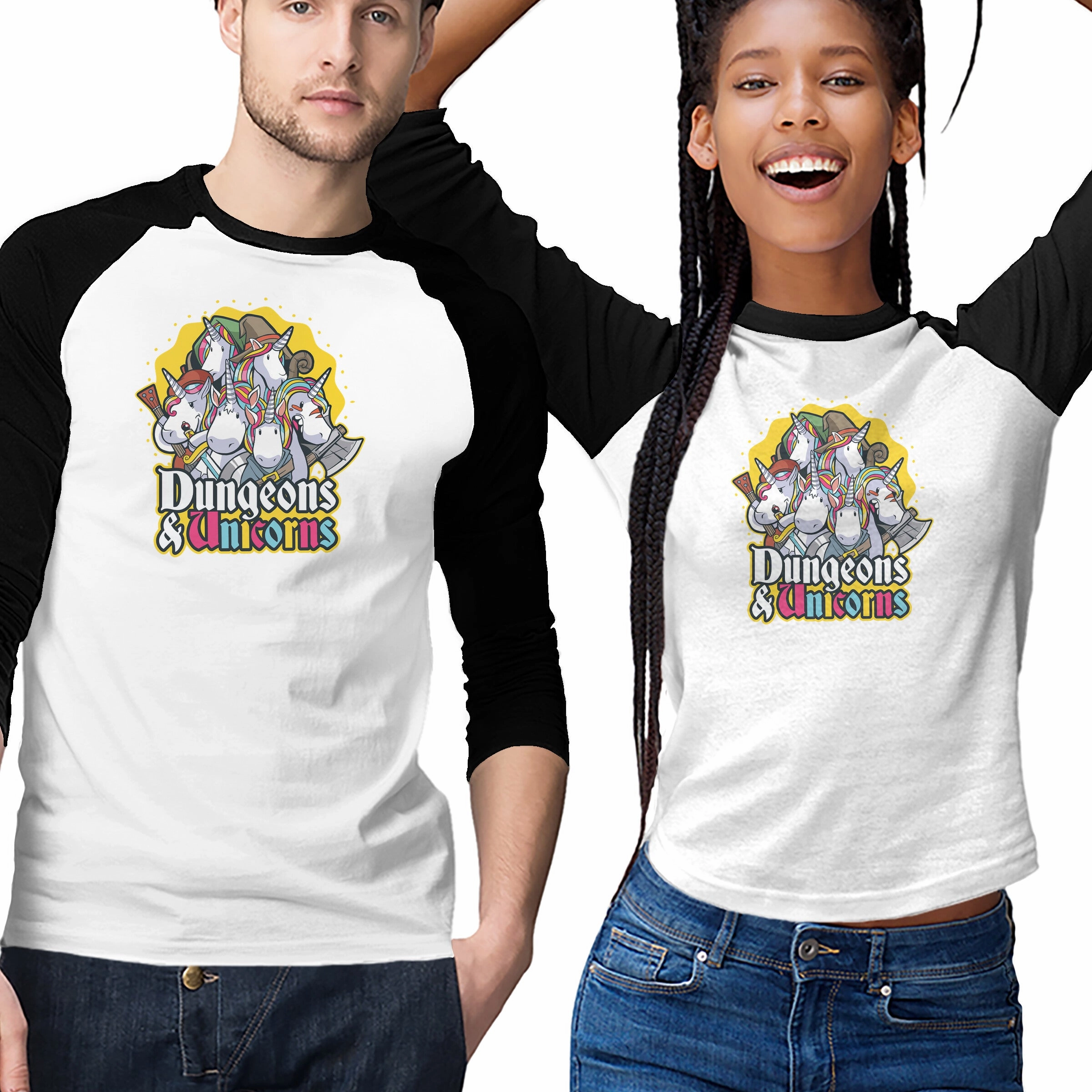 Dungeons and Unicorns Breathable Flex Fit SoftenedNeckline