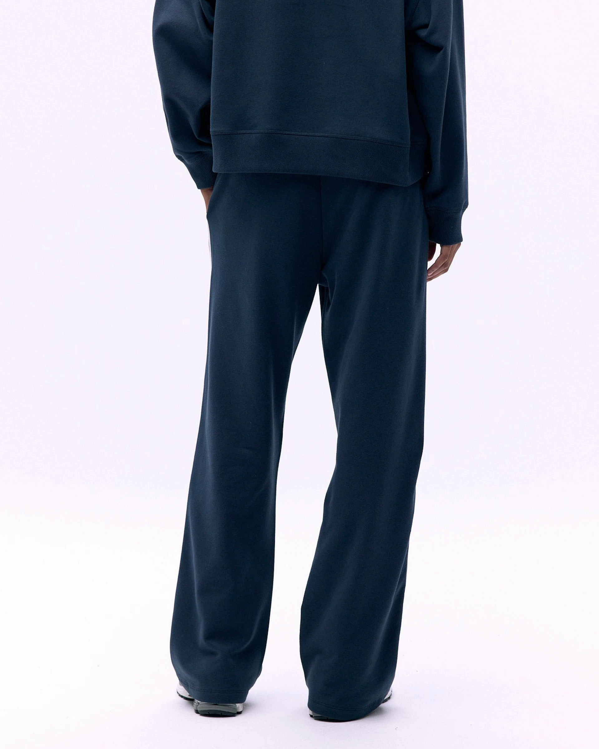 Varsity Loose Fit Sweatpants - Midnight Blue/Marshmallow White Soft Interior