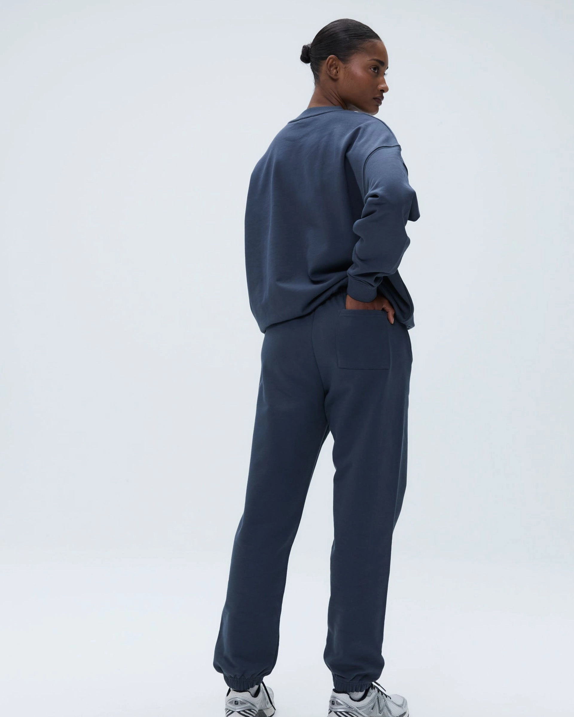 Varsity Sweatpants - Washed Midnight Blue Adjustable Fit