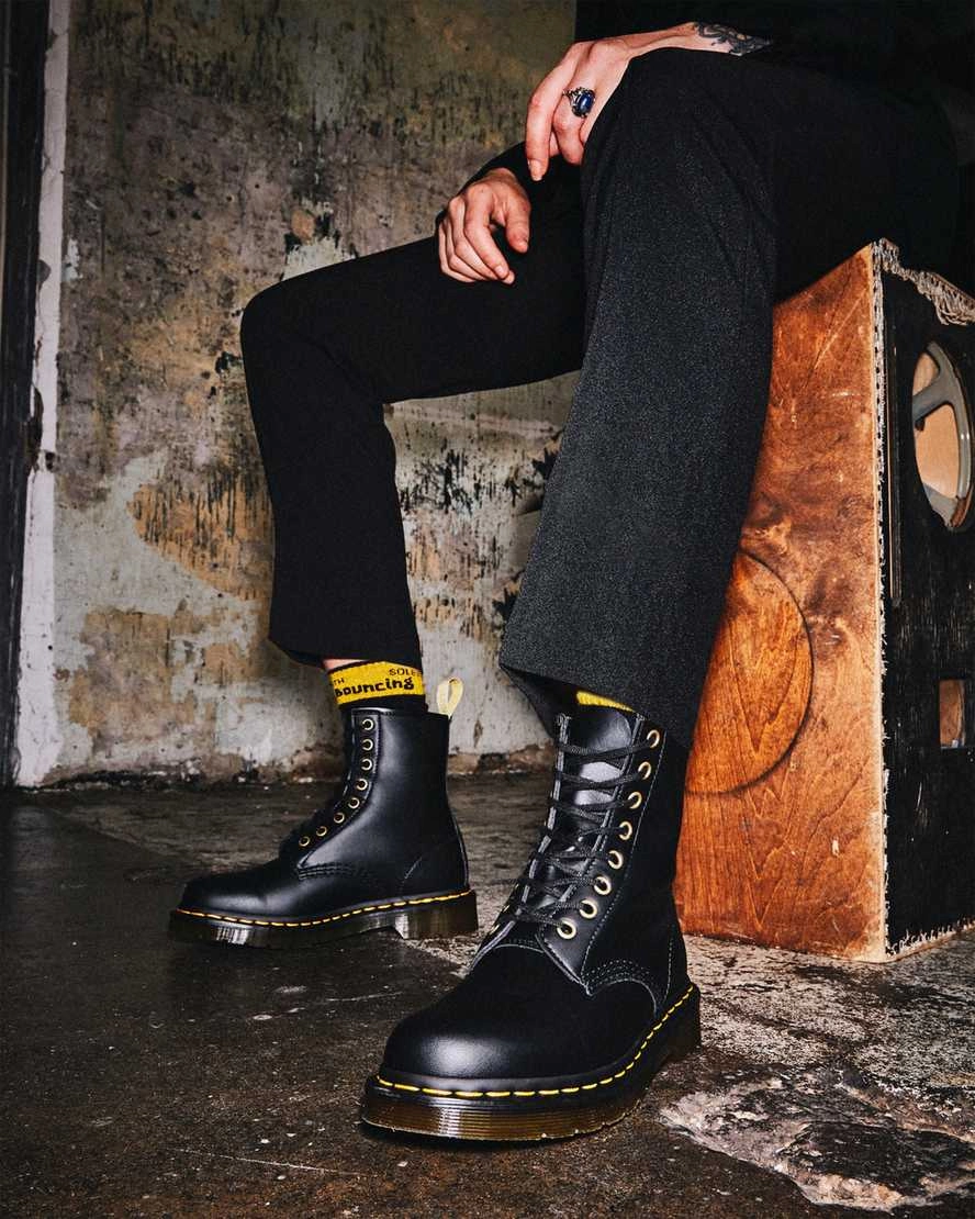 Vegan 1460 Boot in Black from Dr. Martens Slip Resistant Daily Walks Ergonomic Arch Design
