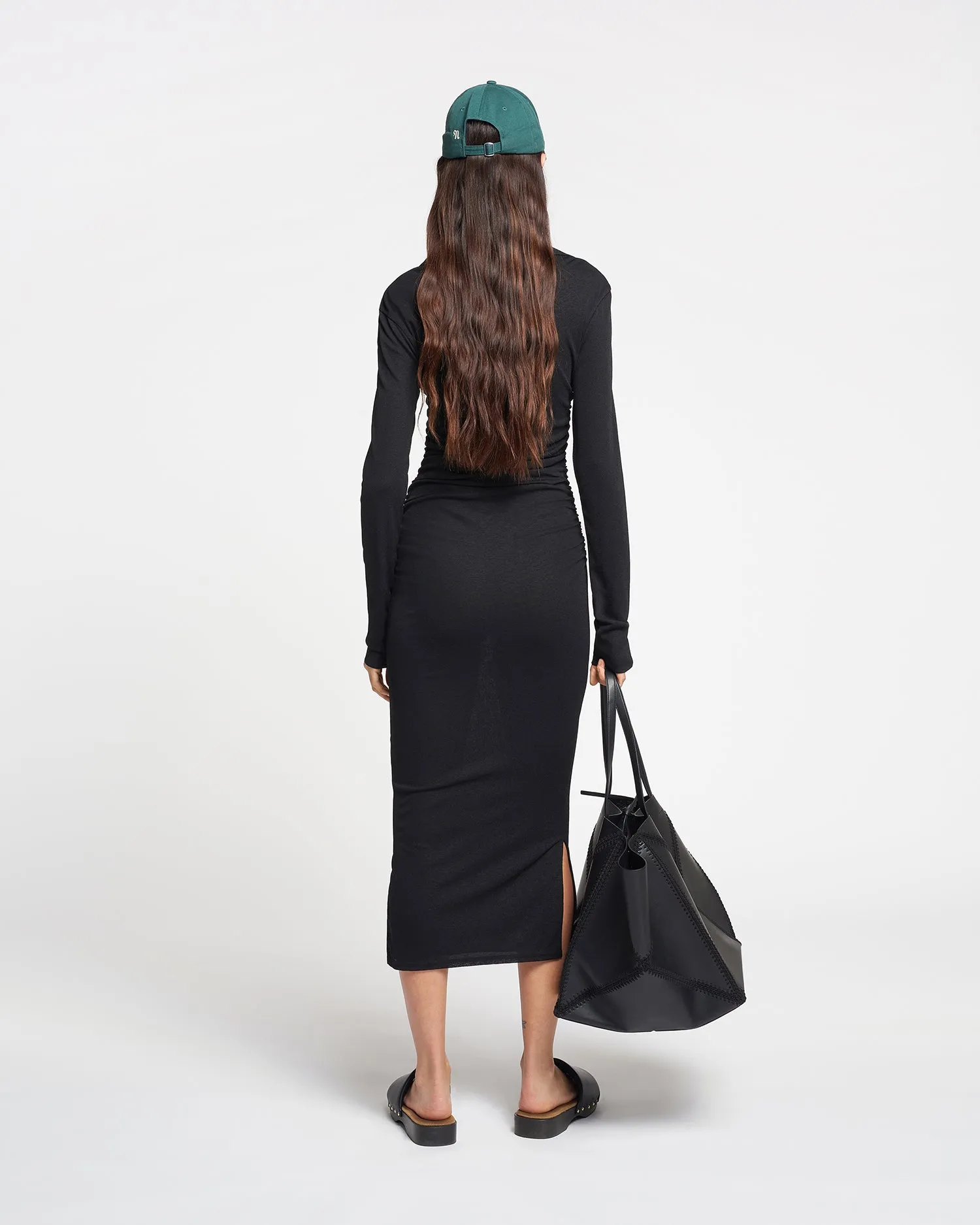 Everyday Look Verity - Mesh Jersey Shirt Dress - Black