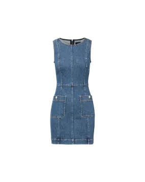 Zaire Denim Mini Dress Dance Night