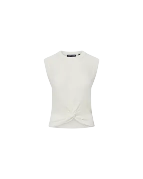 Kellen Twist-Front Sweater Cozy and trendy