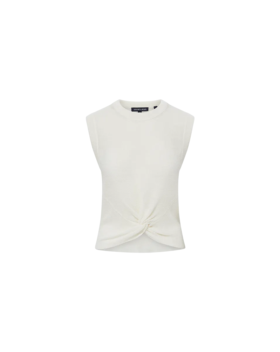 Kellen Twist-Front Sweater Cozy and trendy