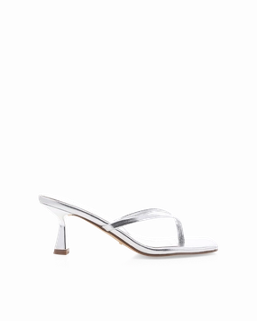 XAMI - SILVER METALLIC Comfy Heels