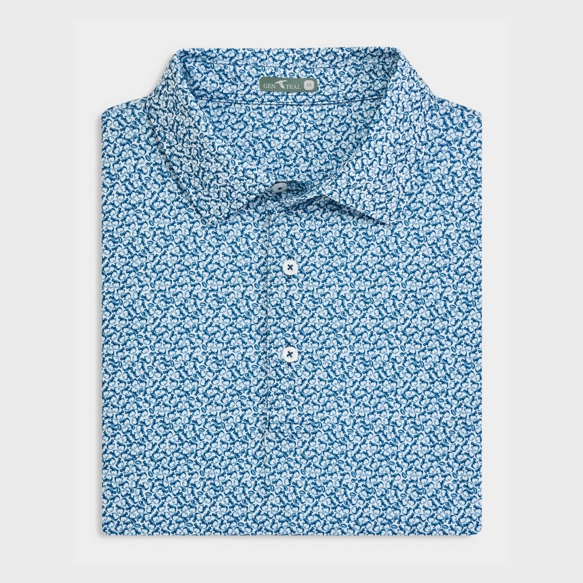 Urban Fashion Navy Helmet Havoc Printed Performance Polo