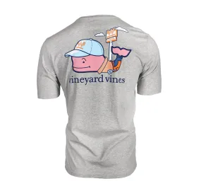 Vineyard Vines x Whataburger WhataCook Grey Tee ButterSoftTexture ElasticEdgeBinding