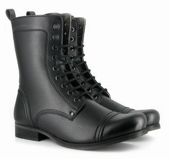 Ankle padding Good Traction Vintage Boot in Black from Vegetarian Shoes