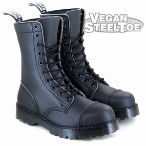 VST 10 Eyelet Boot from Vegetarian Shoes All Weather Rough Terrain Block Heel