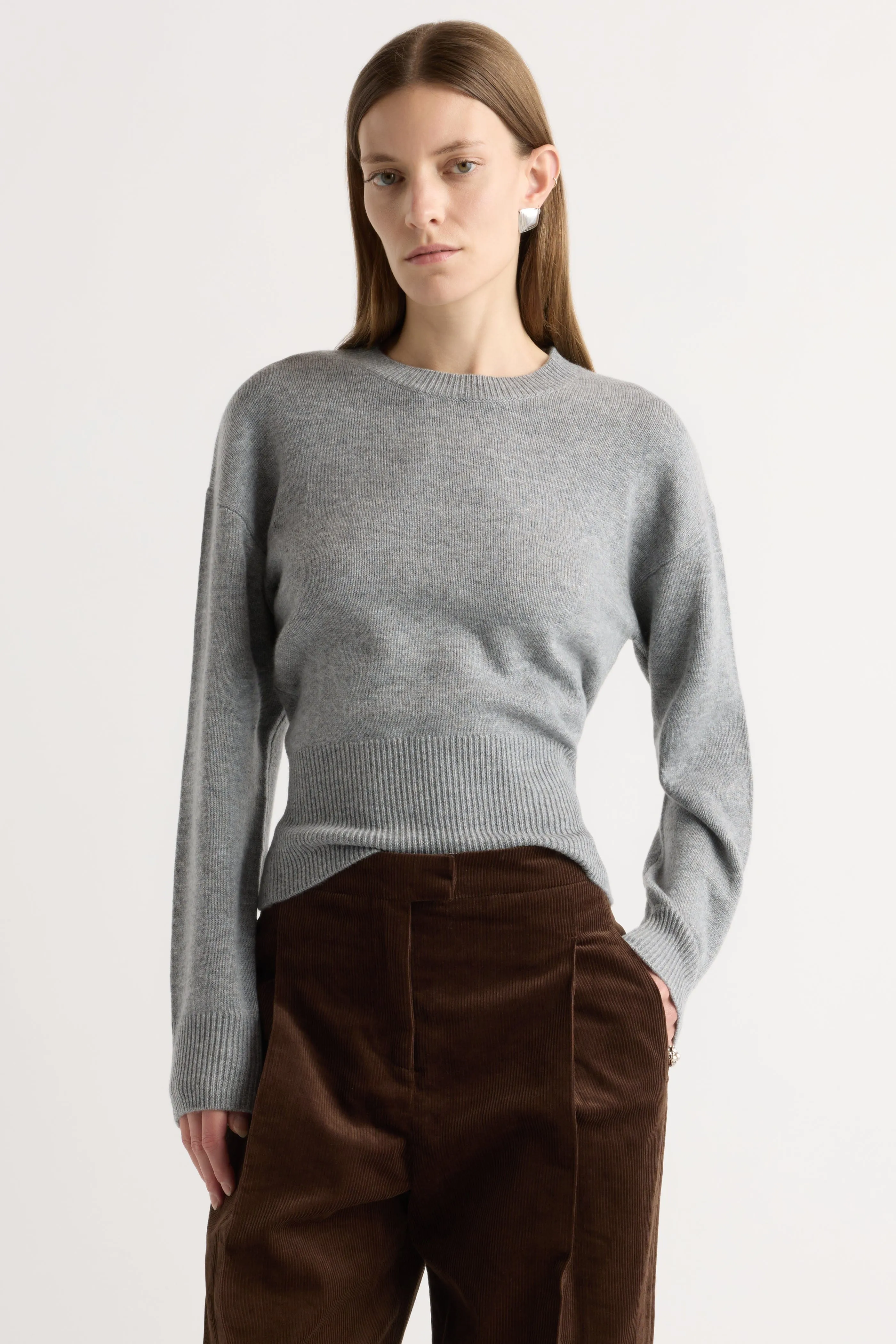 Comfy and Cozy Cozy Piece Marielle Wool-Cashmere Blouson Sweater