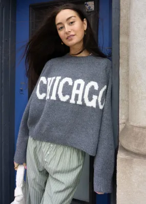 Chicago Crop Sweater - Gray Cozy Must-Have