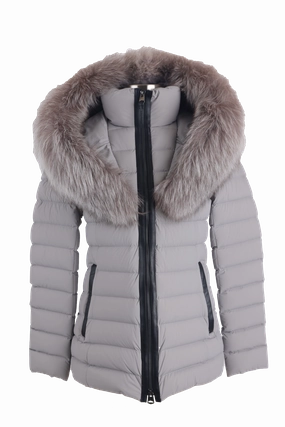 Quick Access Hidden Pockets Adali Down Filled Fur Trim Puffer Jacket