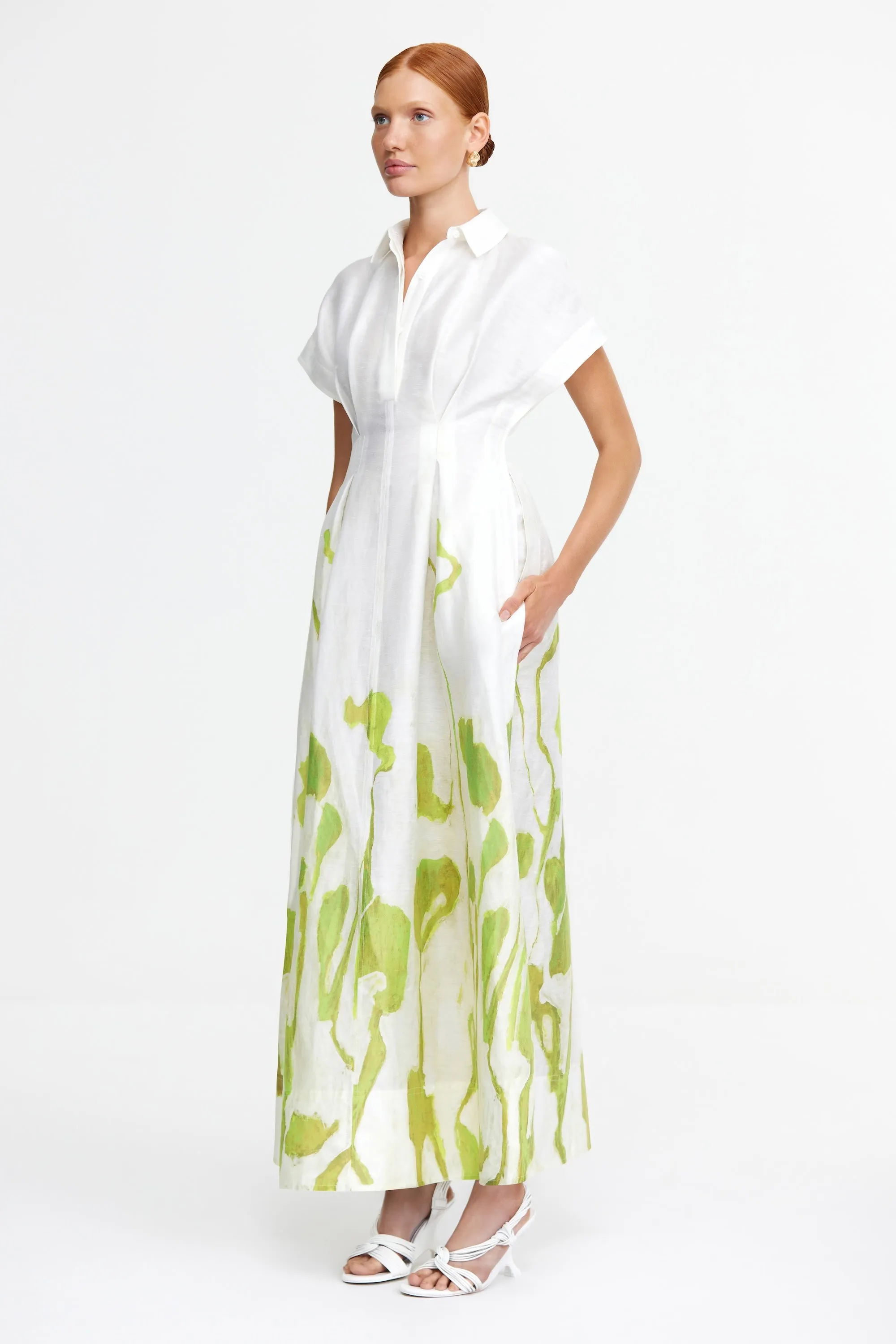 Versatile Cut Work Mood WEDMORE MIDI DRESS