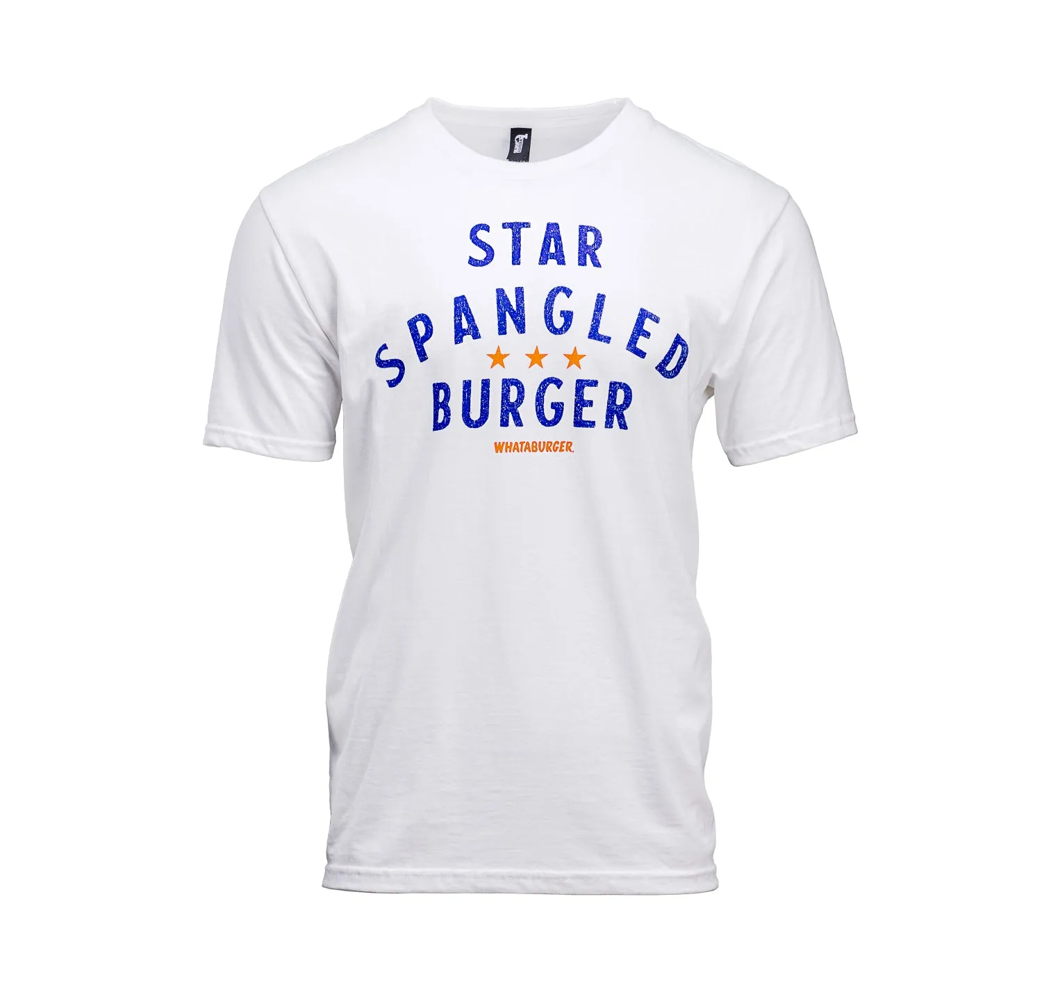 White Star Spangled Burger Tee Erasable Surface Coating
