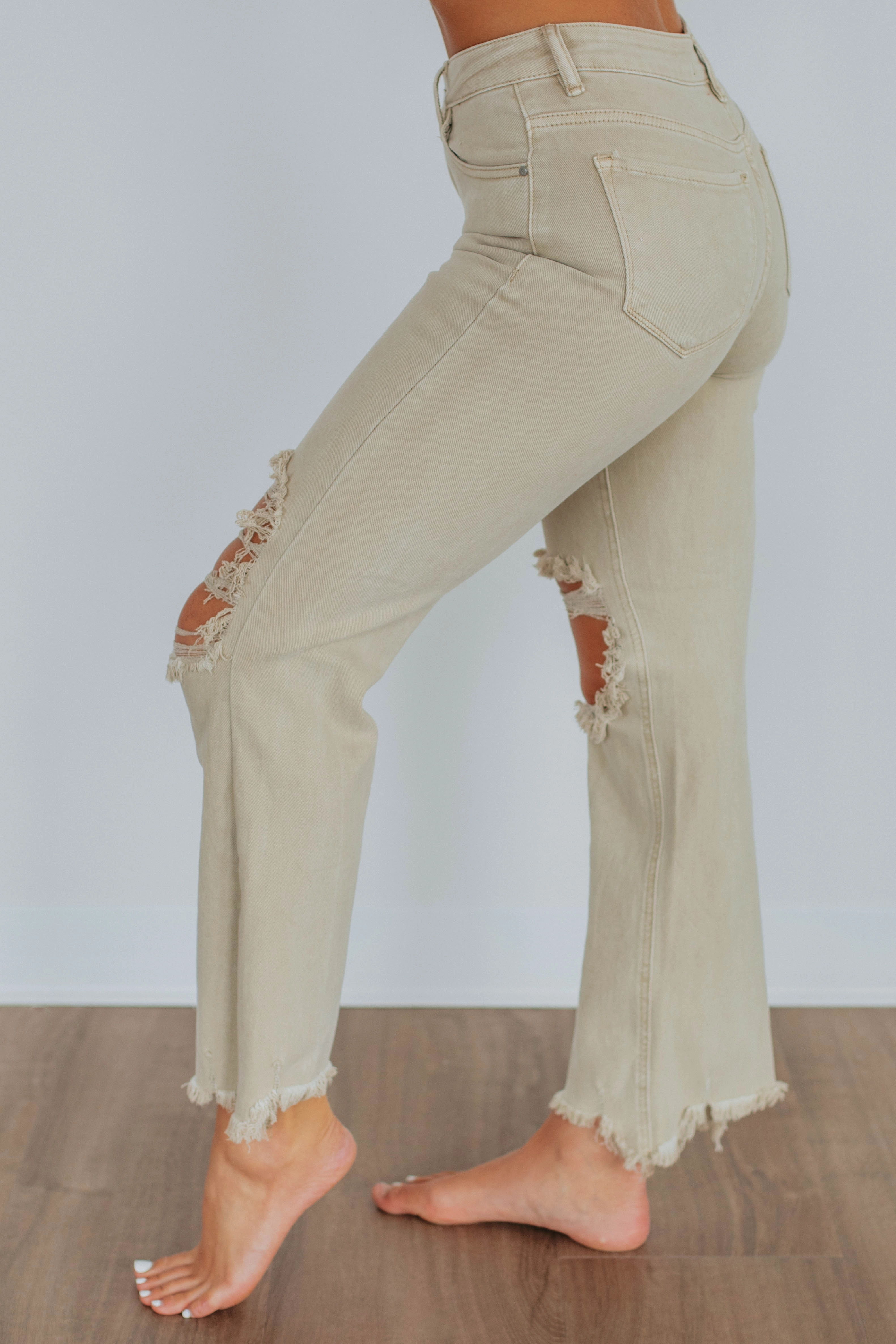 Daily Basic Willow Risen Jeans - Sand
