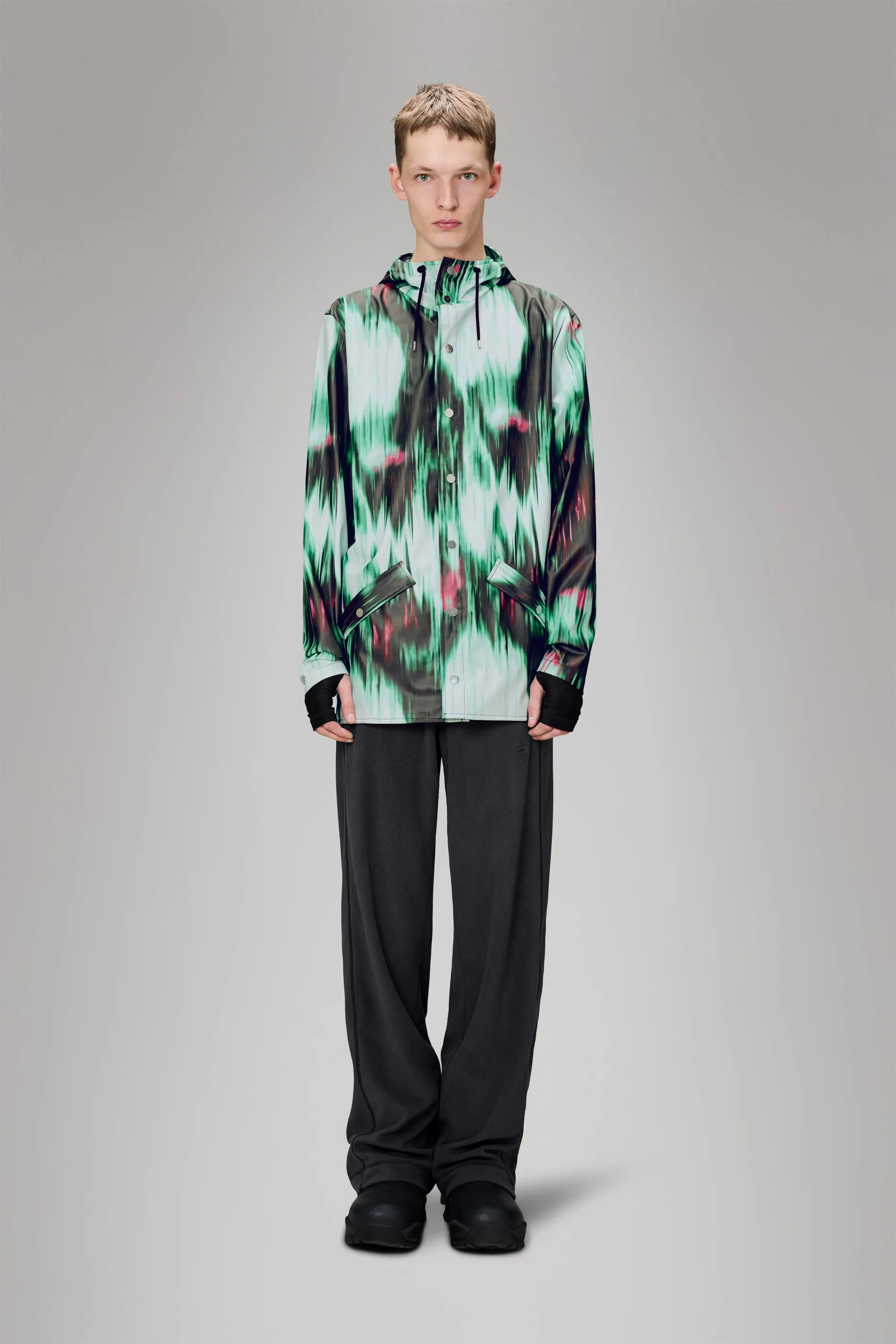 Jacket Eco Dye Process Sleek Outdoor Look