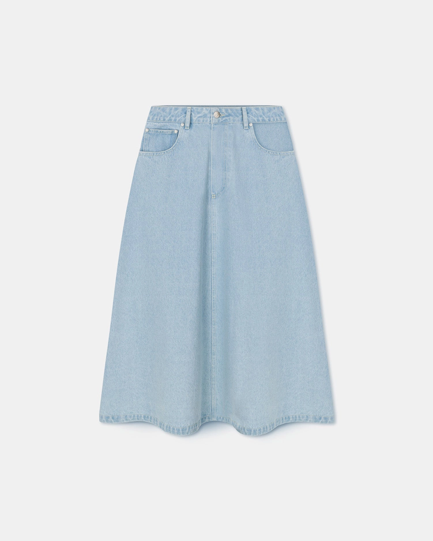 Cintia - Denim Midi Skirt - Eco Bleach Abrasion resistant