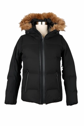 Packable Technology Short Fur Hood Puffer Jacket