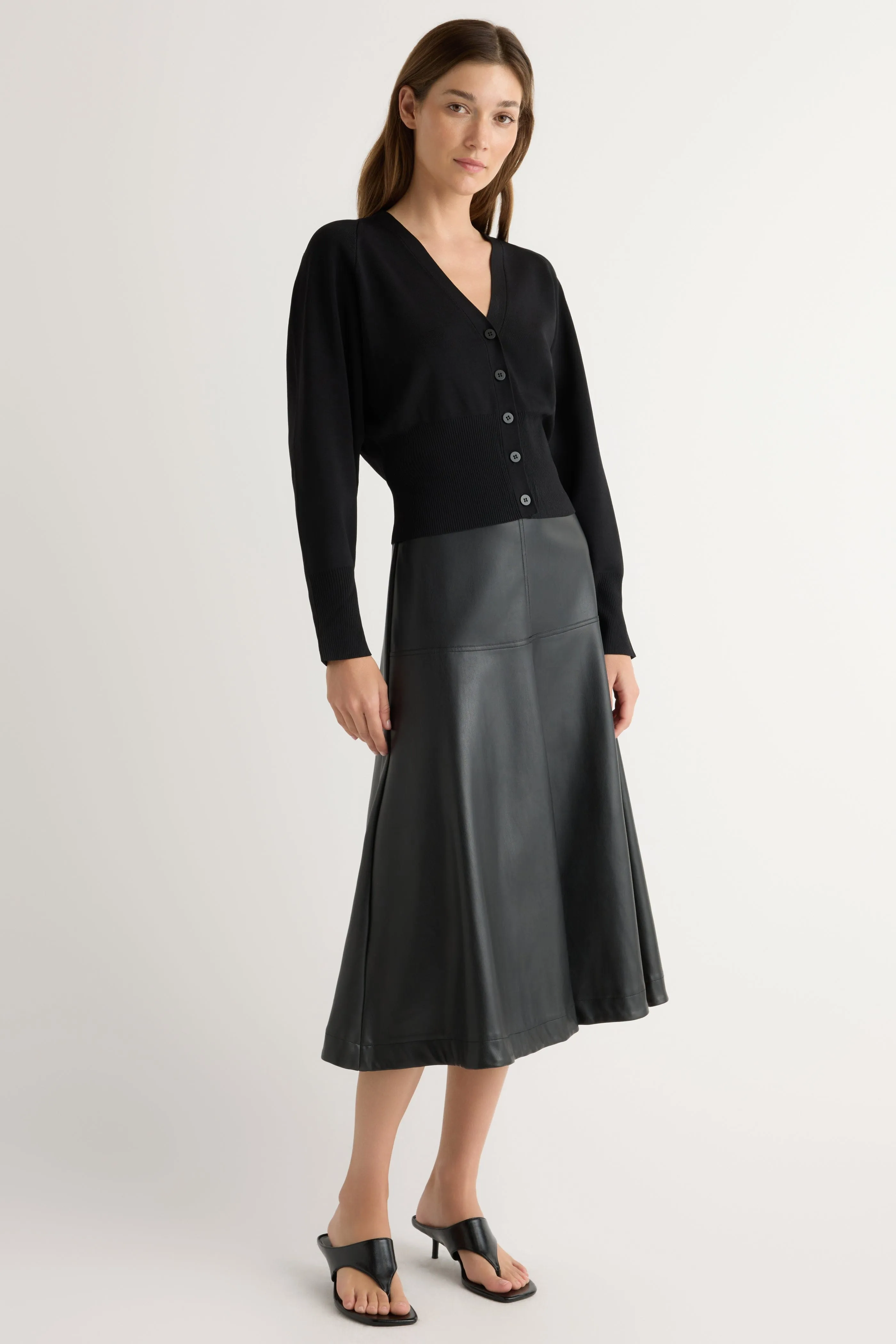 Carson Button-Front Cardigan Fashion Knit Chilly Wear