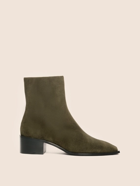 Palma Olive Suede Boot Shock Absorbing Winter Walker