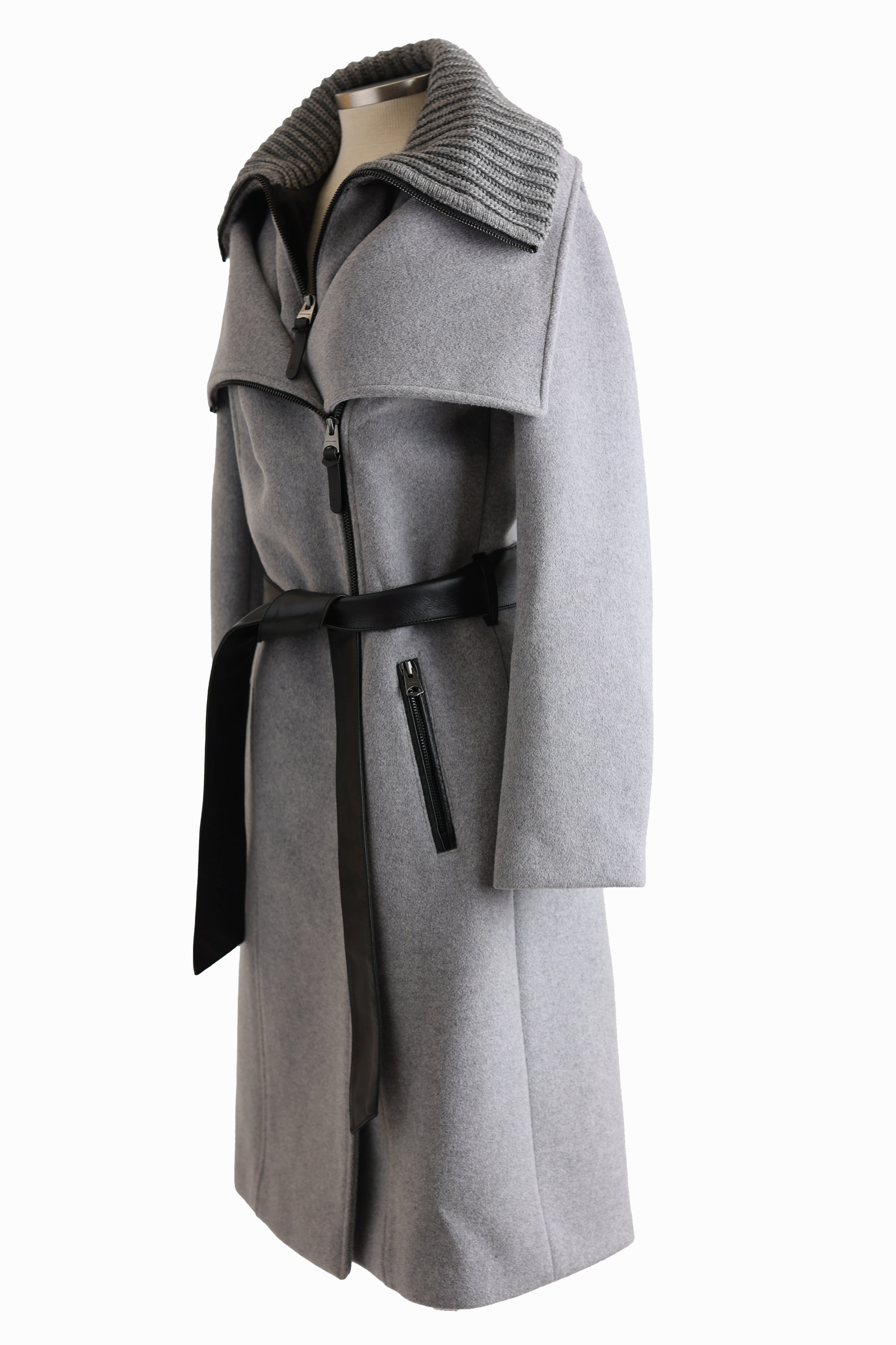 BondedSeams Wool/Cashmere Dress Coat W/ Removable Bib
