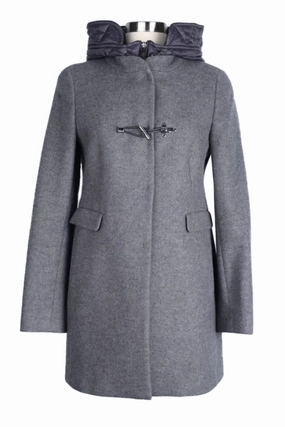Wool Padded Dress Coat Lightweight Layer