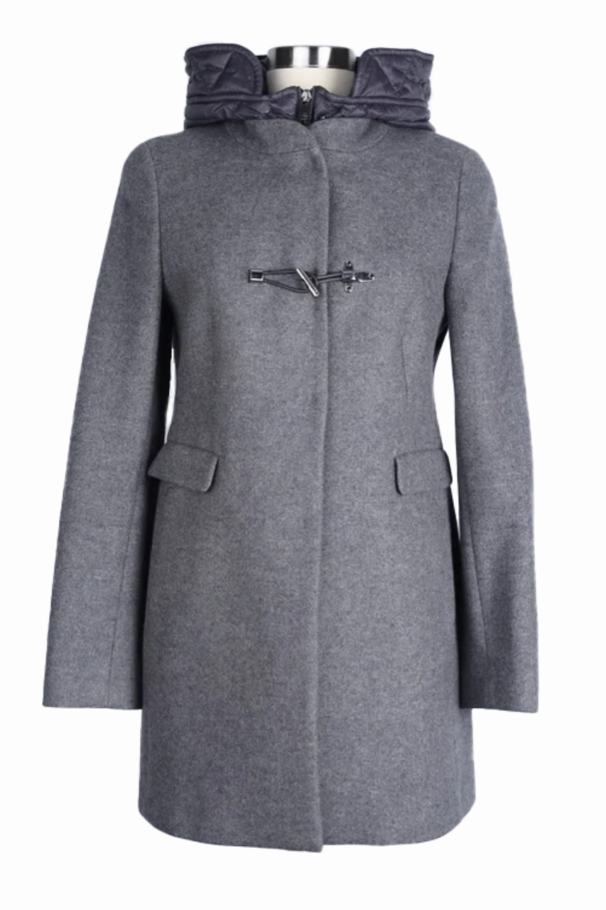 Wool Padded Dress Coat Lightweight Layer